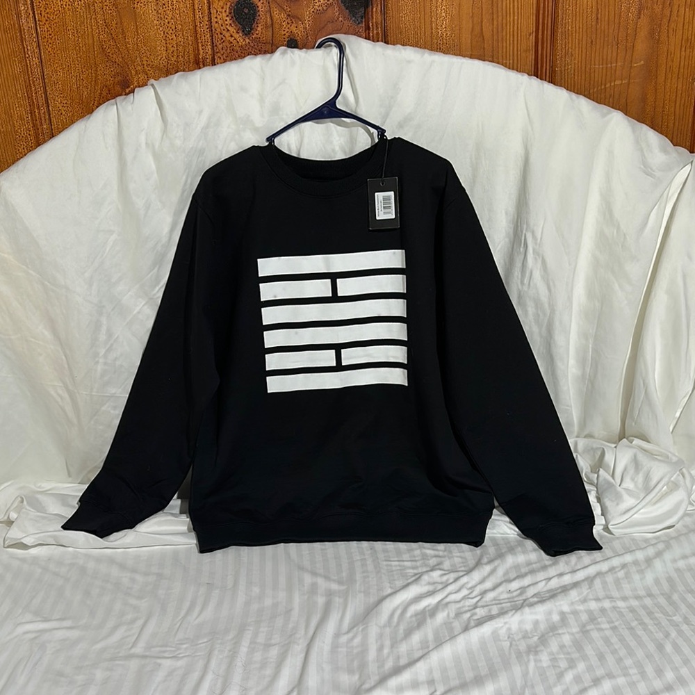 Black and White Performance Jacket with Geometric Design